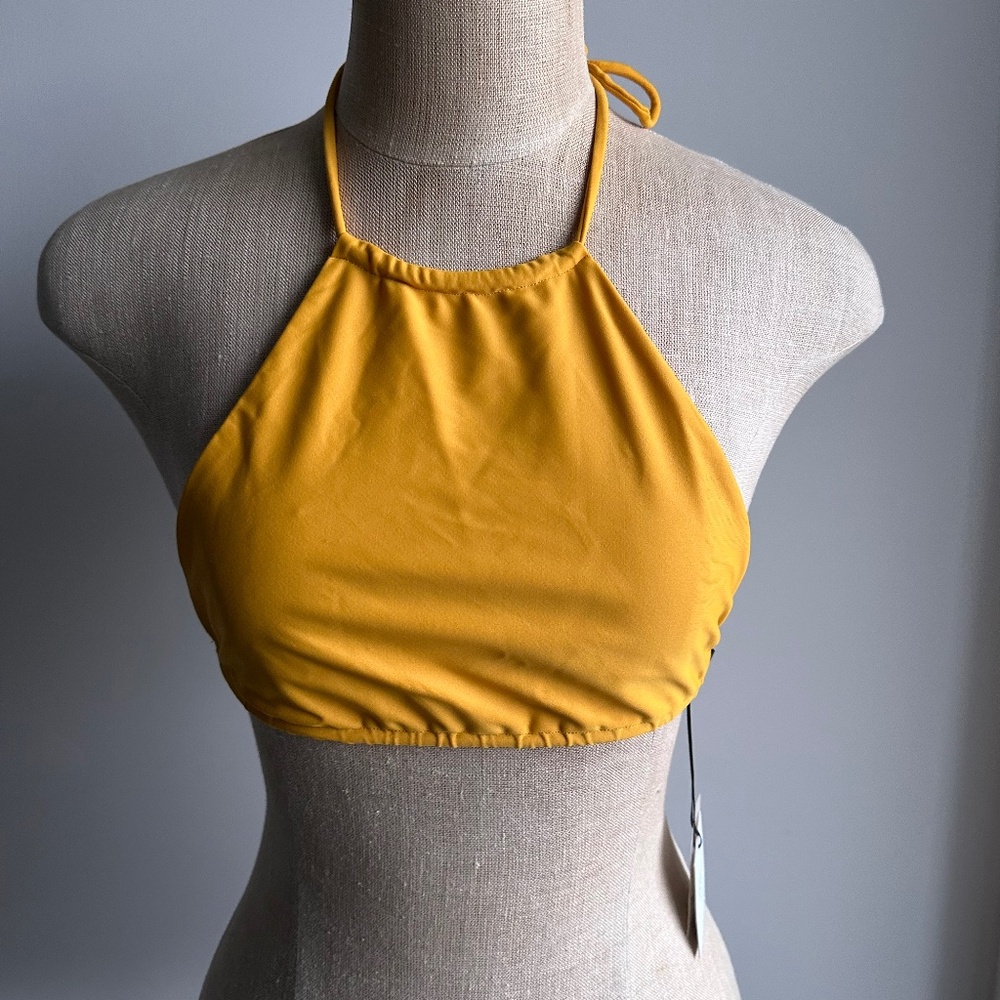 Jade Swim Gia Top in Golden Size XS